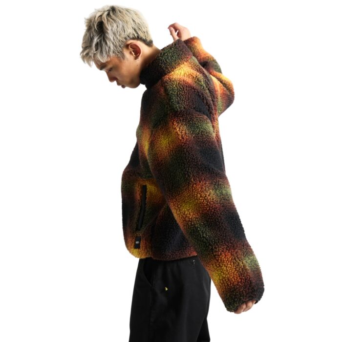 VANS HEIGHTS SHERPA FULL ZIP FLEECE BLACK HERRITAGE - Image 5