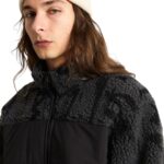 VANS STILLER SHERPA FULL ZIP FLEECE ASPHALT BLACK - Image 5