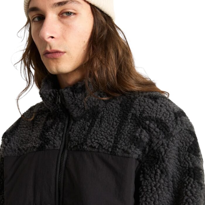 VANS STILLER SHERPA FULL ZIP FLEECE ASPHALT BLACK - Image 5