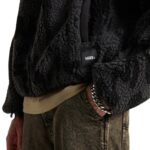 VANS STILLER SHERPA FULL ZIP FLEECE ASPHALT BLACK - Image 6