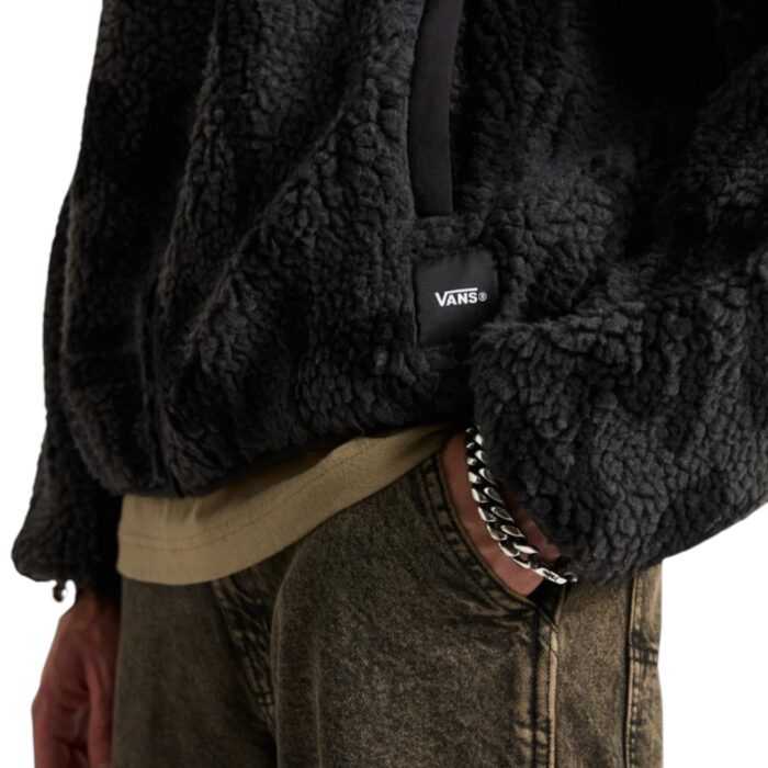 VANS STILLER SHERPA FULL ZIP FLEECE ASPHALT BLACK - Image 6