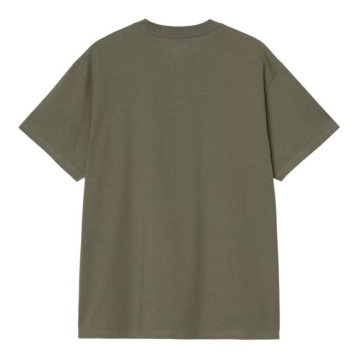 CARHARTT WIP SCRIPT EMBROIDERY T-SHIRT LEAF WHITE - Image 2