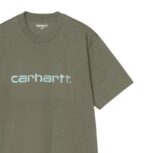 CARHARTT WIP SCRIPT T-SHIRT LEAF TOURMALINE - Image 3