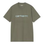 CARHARTT WIP SCRIPT T-SHIRT LEAF TOURMALINE