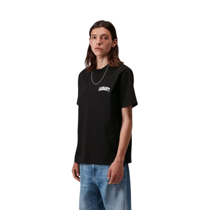 CARHARTT WIP UNIVERSITY SCRIPT T-SHIRT BLACK WHITE - Εικόνα 3