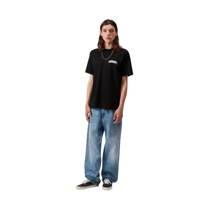 CARHARTT WIP UNIVERSITY SCRIPT T-SHIRT BLACK WHITE - Εικόνα 5