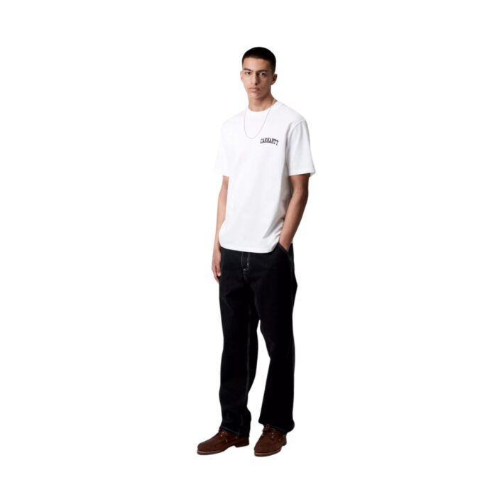 CARHARTT WIP UNIVERSITY SCRIPT T-SHIRT WHITE BLACK - Image 5