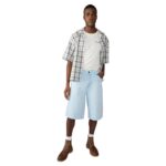 DICKIES 958 13 INCHES LOOSE JEAN SHORT FOG BLUE - Image 4