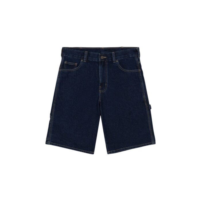 DICKIES 993 11 INCH DENIM CARPENTER SHORT DARK INDIGO - Image 8