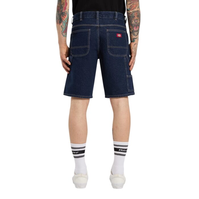 DICKIES 993 11 INCH DENIM CARPENTER SHORT DARK INDIGO - Image 2