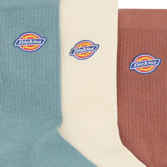 DICKIES VALLEY GROVE 3 PACK SOCKS STORMY SEA - Image 3