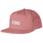 ETNIES ICON EMBROIDERY SNAPBACK HAT PINK