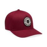 FOX BADGE FLEXFIT HAT CABERNET
