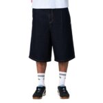 RUSTY CASHFLOW PLEATED SHORT RAW DAWG BLUE