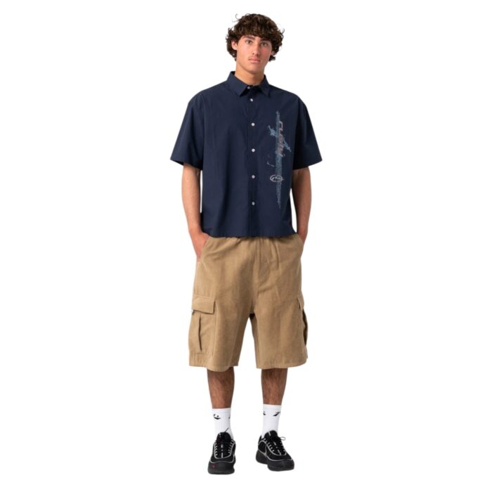 RUSTY COBRA CORD ELASTIC CARGO SHORT KHAKI - Image 3