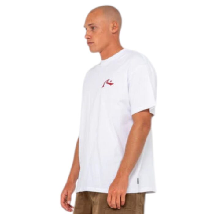 RUSTY COMPETITION T-SHIRT WHITE RED - Image 3