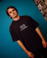 RUSTY DOUBLE OR NOTHIN T-SHIRT NAVY BLUE 2 - Image 4