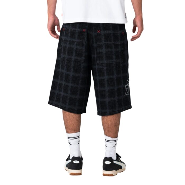 RUSTY GRIDDY WIDE BAGGY SHORT BLACK OUT - Image 2