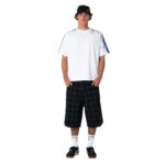 RUSTY GRIDDY WIDE BAGGY SHORT BLACK OUT - Image 3