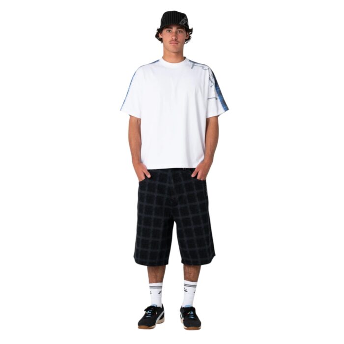 RUSTY GRIDDY WIDE BAGGY SHORT BLACK OUT - Image 3
