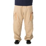 RUSTY MEGATRON 00 BAGGY ZIP OFF CARGO PANT ABBEY STONE