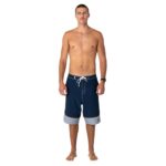 RUSTY NAUTICAL 00 FIXED WAIST BOARDSHORT NAVY BLUE - Image 3