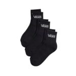 VANS CLASSIC HALF CREW 3 PK SOCKS BLACK