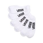 VANS CLASSIC NO SHOW 3PK SOCKS WHITE