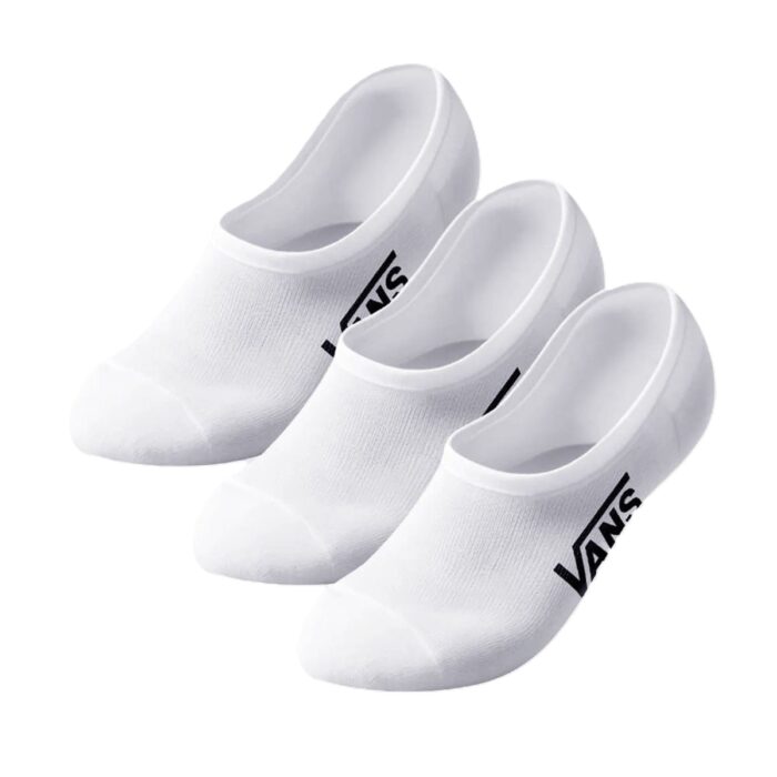 VANS CLASSIC NO SHOW 3PK SOCKS WHITE - Image 2
