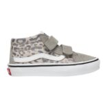 VANS KIDS SK8-MID REISSUE V SHOES LEOPARD GLITTER GRAY