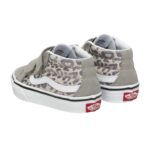 VANS KIDS SK8-MID REISSUE V SHOES LEOPARD GLITTER GRAY - Image 2