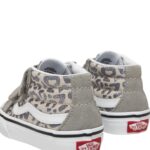 VANS KIDS SK8-MID REISSUE V SHOES LEOPARD GLITTER GRAY - Image 7