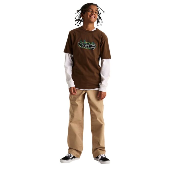 VANS BOYS NIGHT SPARK T-SHIRT COCOA - Image 5