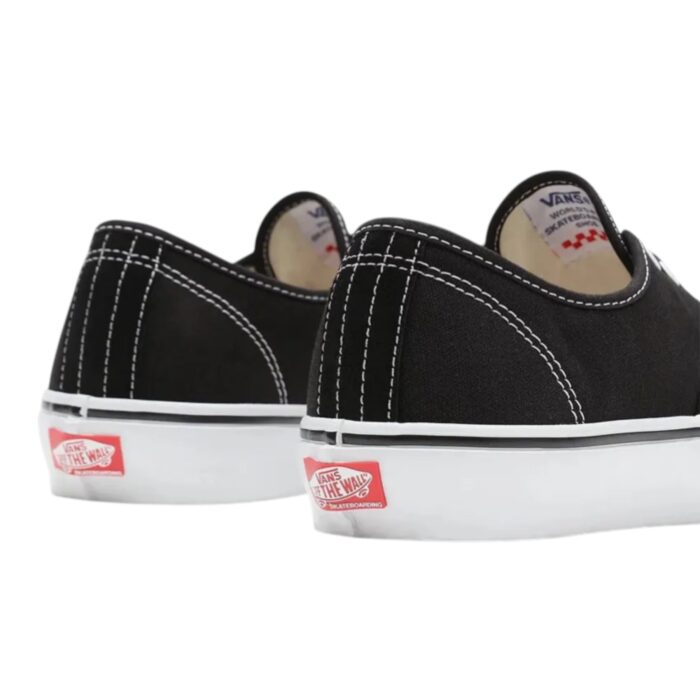 VANS SKATE AUTHENTIC SHOES BLACK WHITE - Image 3