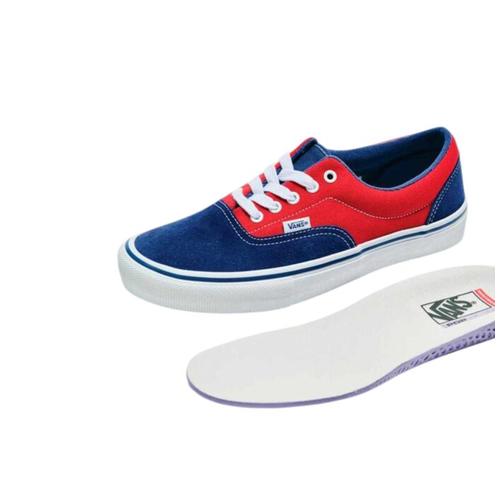 VANS SKATE ERA SHOES BLUE RED - Image 4