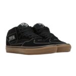 VANS SKATE HALF CAB SHOES BLACK GUM WHITE - Image 2