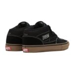 VANS SKATE HALF CAB SHOES BLACK GUM WHITE - Image 4