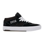 VANS SKATE HALF CAB WAFFLECUP SHOES BLACK WHITE