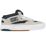VANS SKATE HALF CAB WAFFLECUP SHOES OATMEAL DEEP TEAL