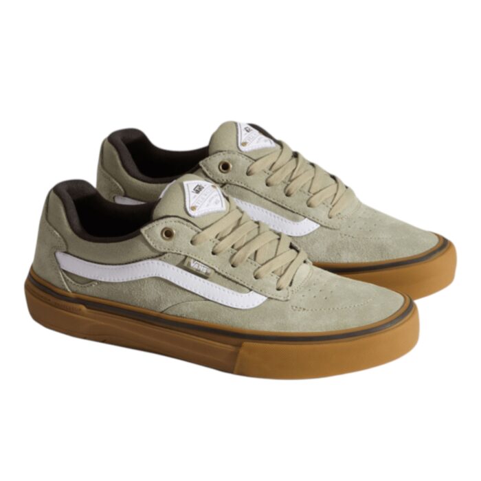 VANS SKATE KYLE WALKER WAFFLECUP SHOES LIGHT GREEN GUM - Image 2