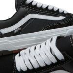 VANS SKATE OLD SKOOL WAFFLECUP SHOES BLACK WHITE - Image 3