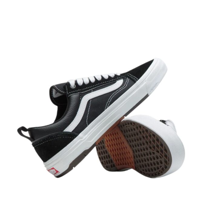VANS SKATE OLD SKOOL WAFFLECUP SHOES BLACK WHITE - Image 5