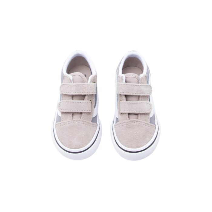 VANS TODDLER OLD SKOOL V SHOES 2-TONE FROST GRAY - Image 2