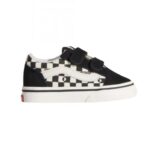 VANS TODDLER OLD SKOOL V SHOES GEO CHECK BLACK
