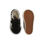 VANS TODDLER OLD SKOOL V SHOES GEO CHECK BLACK - Image 3