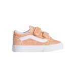 VANS TODDLER OLD SKOOL V SHOES GLITTER APRICOT GLOW