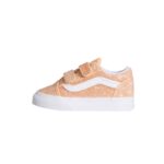 VANS TODDLER OLD SKOOL V SHOES GLITTER APRICOT GLOW - Image 5