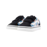 VANS TODDLER OLD SKOOL V SHOES PAINTED FLORAL BRIGHT AZURE - Image 4