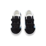 VANS TODDLER OLD SKOOL V SHOES PAINTED FLORAL BRIGHT AZURE - Image 5