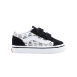 VANS TODDLER OLD SKOOL V SHOES SKULLS MULTI